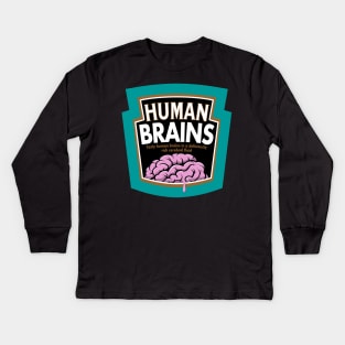 Human Brains Kids Long Sleeve T-Shirt